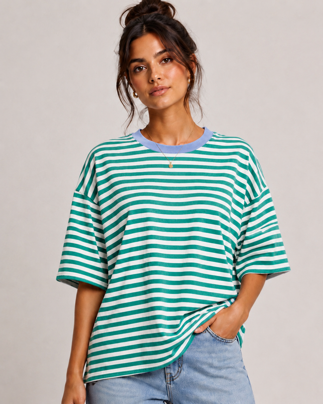 OVERSIZED STRIPED T-SHIRT