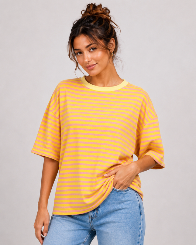 OVERSIZED STRIPED T-SHIRT
