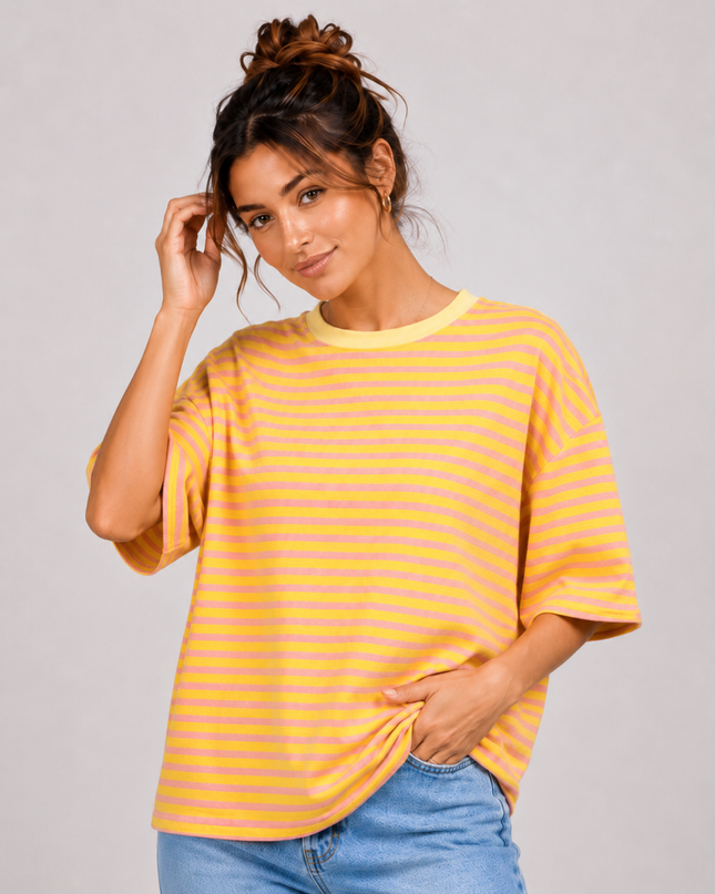 OVERSIZED STRIPED T-SHIRT