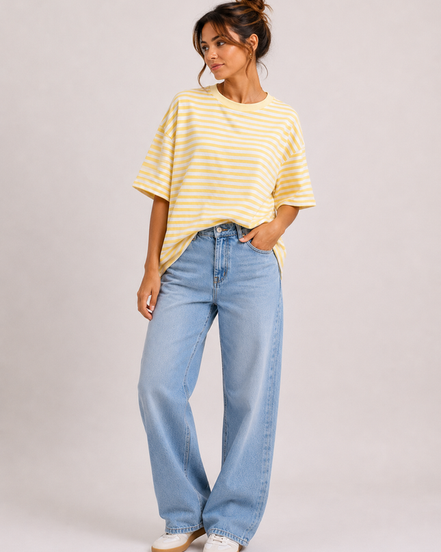 OVERSIZED STRIPED T-SHIRT