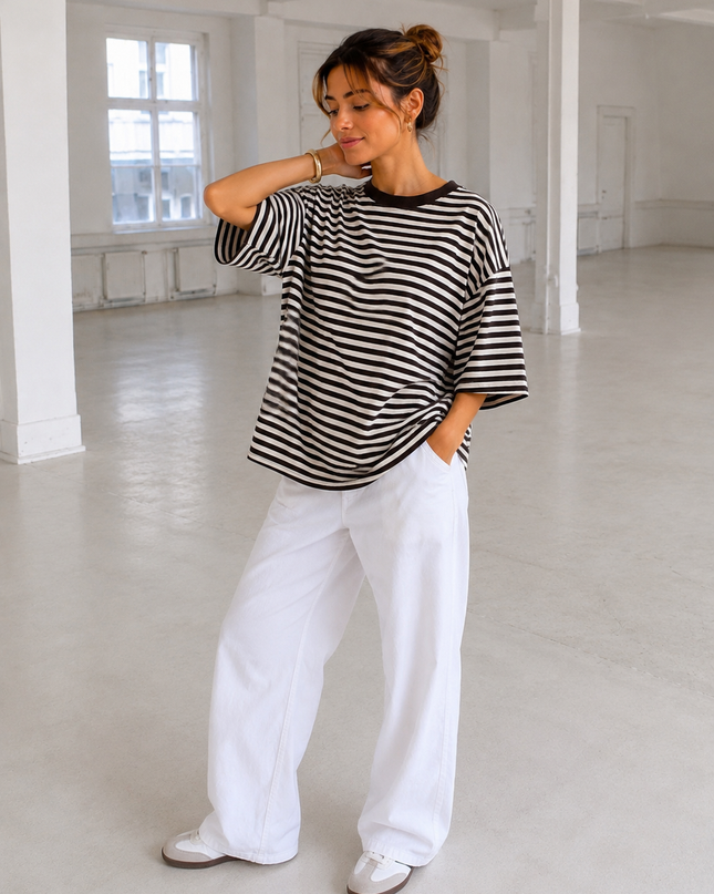 OVERSIZED STRIPED T-SHIRT