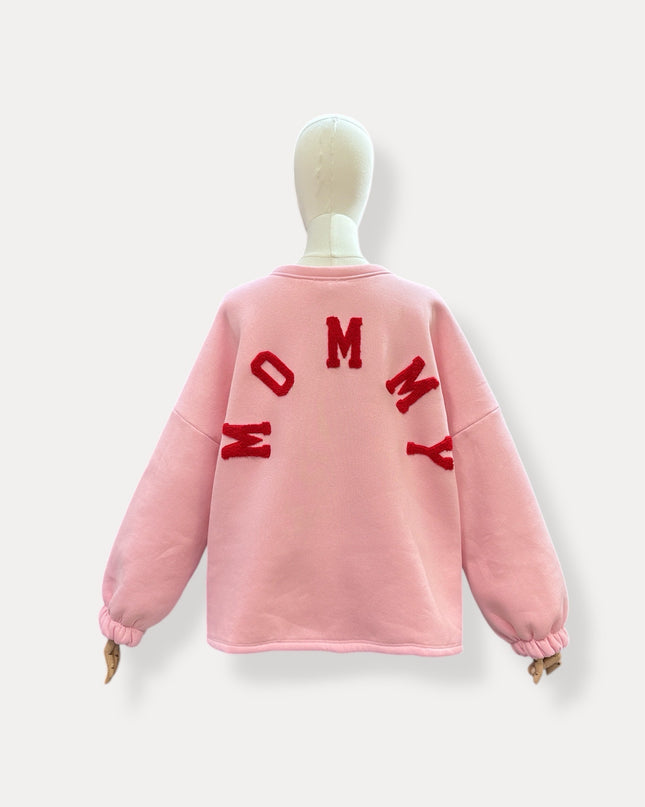 Mommy sweater | roze-rood