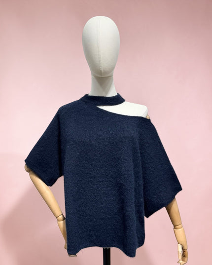 Open Hals Knit | marine